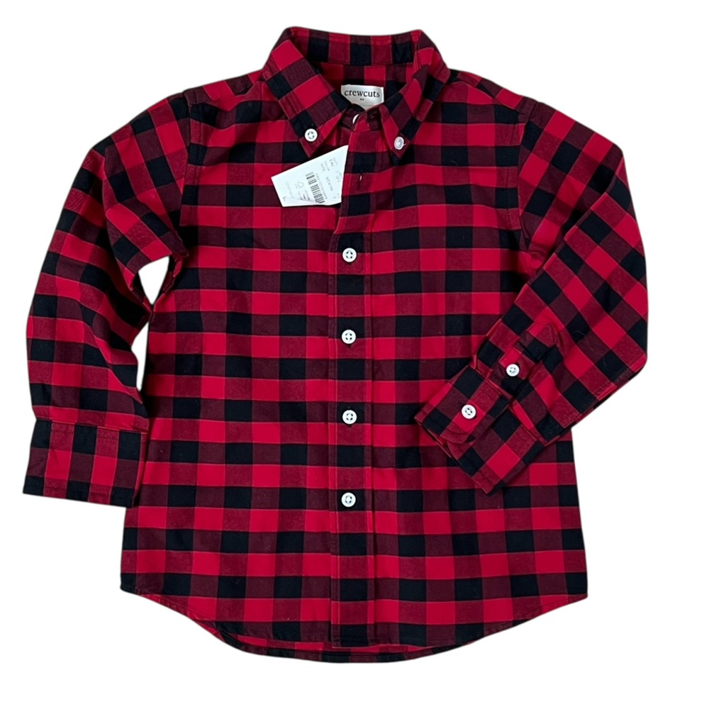 NWT kids flannel shirt in Buffalo check plaid. Great for fall.
